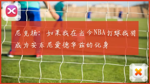 尼克杨：如果我在当今NBA打球我将成为安东尼爱德华兹的化身
